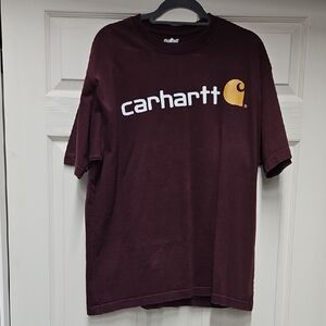 Carhartt Men's Burgundy Short Sleeve Tee